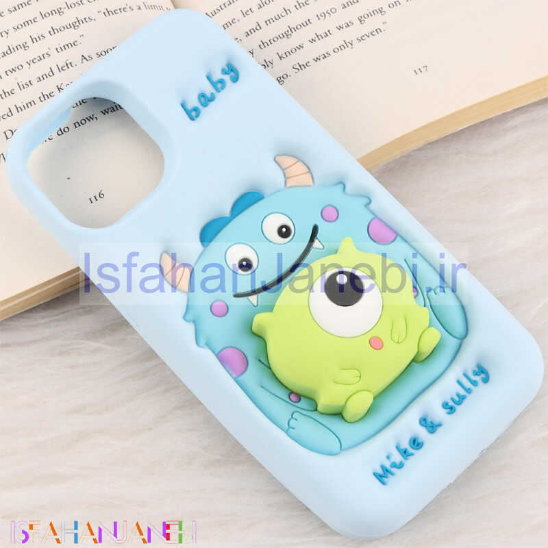 اصفهان جانبی-قاب عروسکی Vip Max آیفون iPhone 13 / 14 / 15 پاپ سوکت دار طرح Mike & Sully