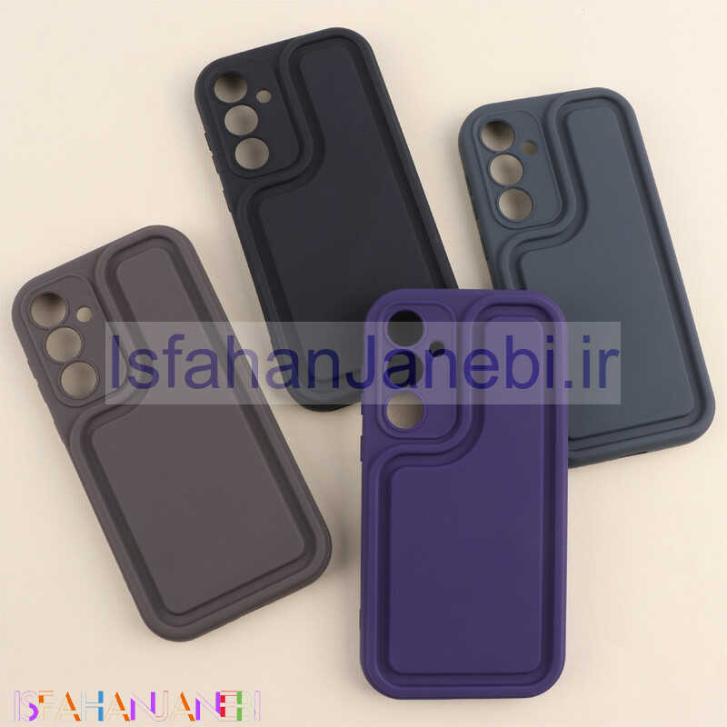 اصفهان جانبی-قاب سولید برجسته محافظ لنزدار Samsung Galaxy A35