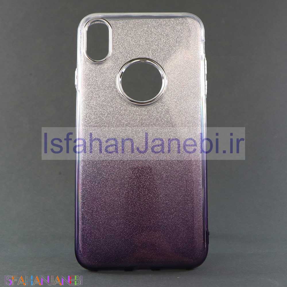 اصفهان جانبی-قاب اکلیلی دورنگ iPhone XS Max سفیدمشکی