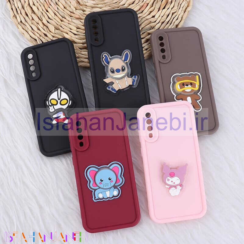 اصفهان جانبی-قاب سولید چراغ دار سامسونگ Galaxy A30s / A50 / A50s عروسکی برجسته محافظ لنزدار