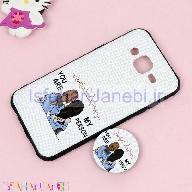 اصفهان جانبی-قاب فانتزی برجسته + پاپ سوکت طرح Friends سامسونگ J5 سری D