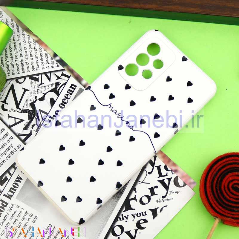 اصفهان جانبی-قاب سیلیکونی محافظ لنزدار طرح قلب Samsung Galaxy A52 / A52s