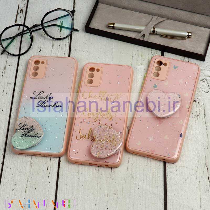 اصفهان جانبی-قاب محافظ لنزدار پاپ سوکت دار IMD صورتی Samsung A02s