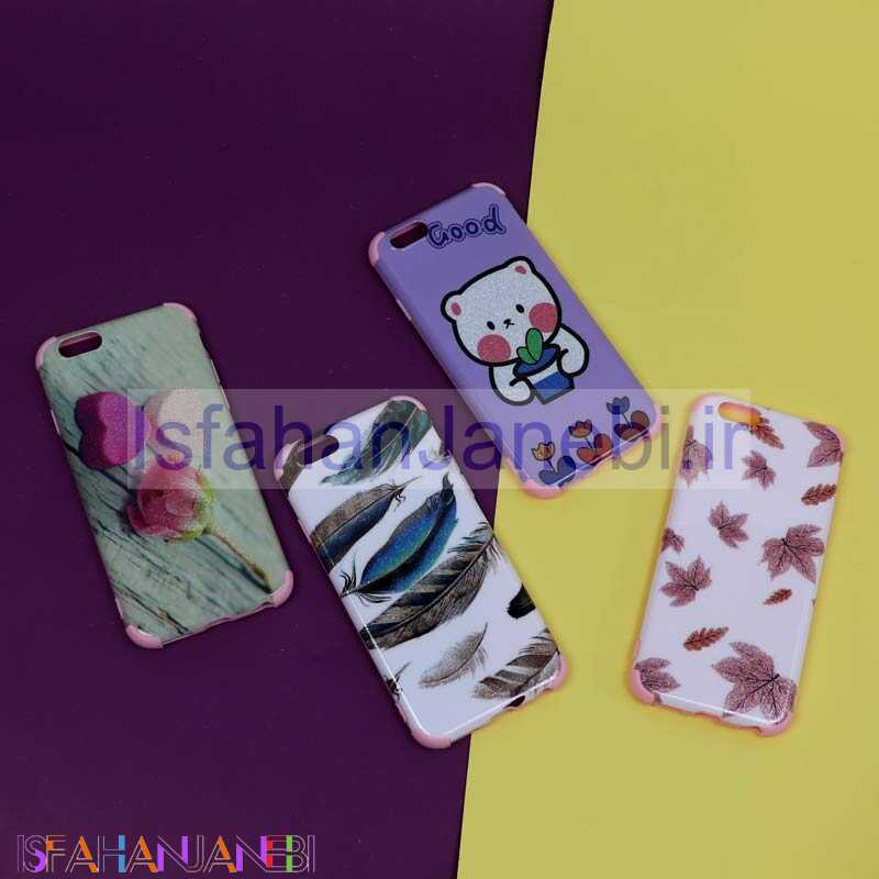 اصفهان جانبی-قاب فانتزی برجسته اکلیلی صورتی آیفون iPhone 6/6s