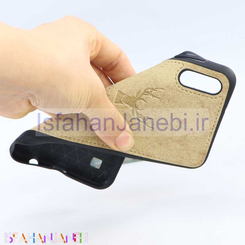 اصفهان جانبی-قاب طرح گوزن Samsung A10 خاکی