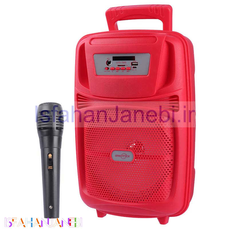 اصفهان جانبی-اسپیکر بلوتوثی رم و فلش خور Greatnice GTS-1949 + میکروفون