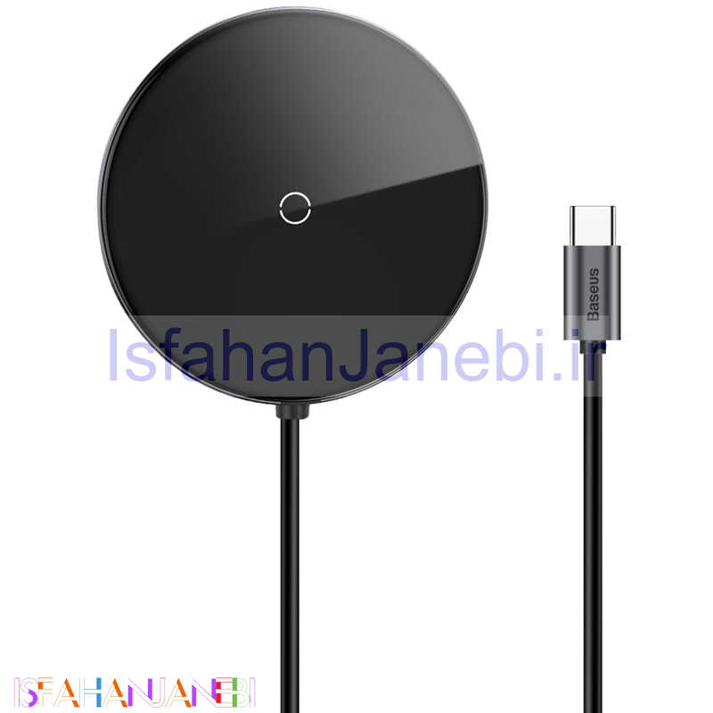 اصفهان جانبی-هاب باسئوس Baseus Circular Mirror WXJMY-0G USB3.0/Type-C PD + شارژر بی سیم