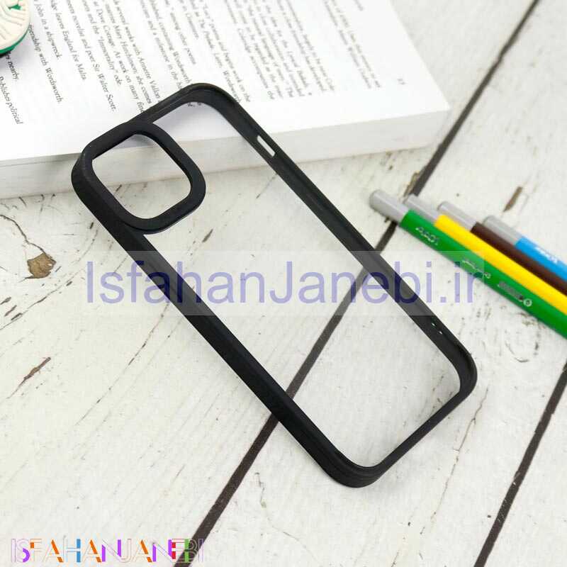 اصفهان جانبی-قاب ضربه گیر پشت شفاف Q Series آیفون iPhone 13