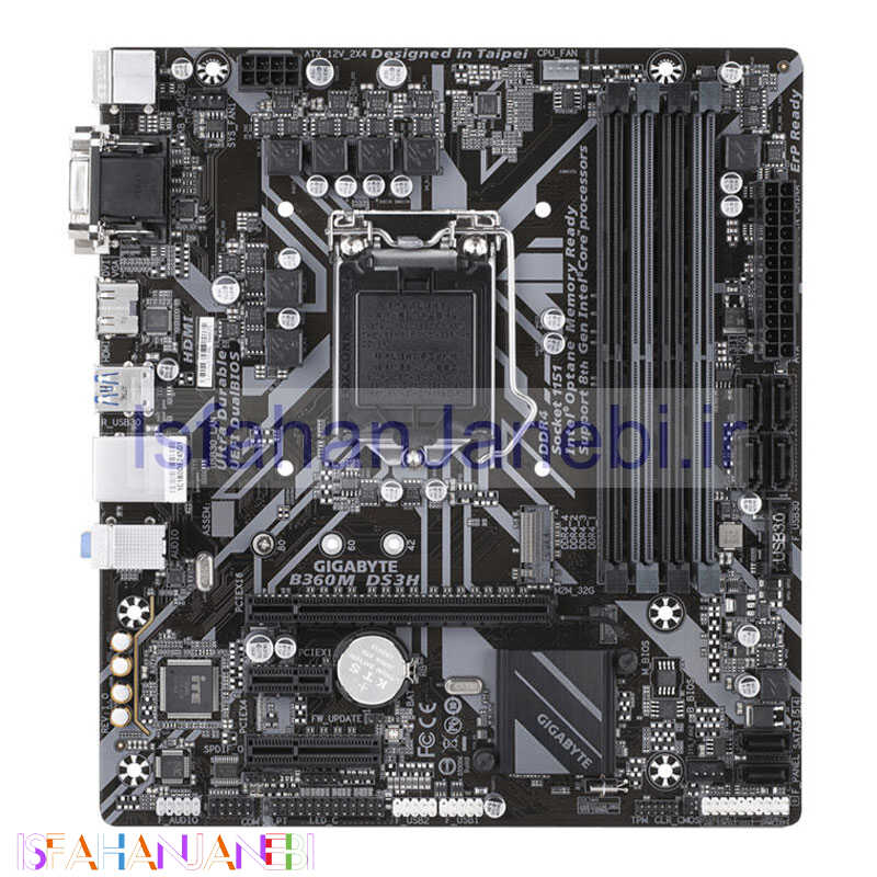 اصفهان جانبی-مادربرد گیگابایت B360M DS3H rev. 1.0 DDR4