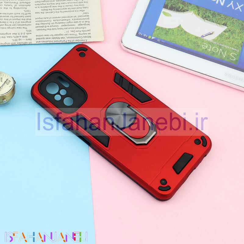 اصفهان جانبی-قاب ضد ضربه محافظ لنز دار هولدر دار بتمن Xiaomi Redmi Note 10 4G سری A