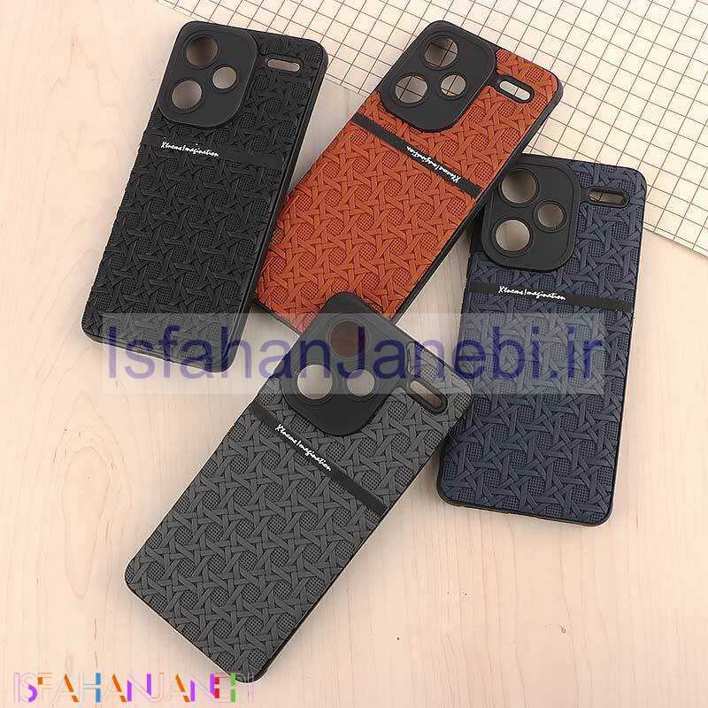 اصفهان جانبی-قاب ژله ای شیائومی Redmi Note 13 Pro Plus طرح حصیری محافظ لنزدار Pro Camera