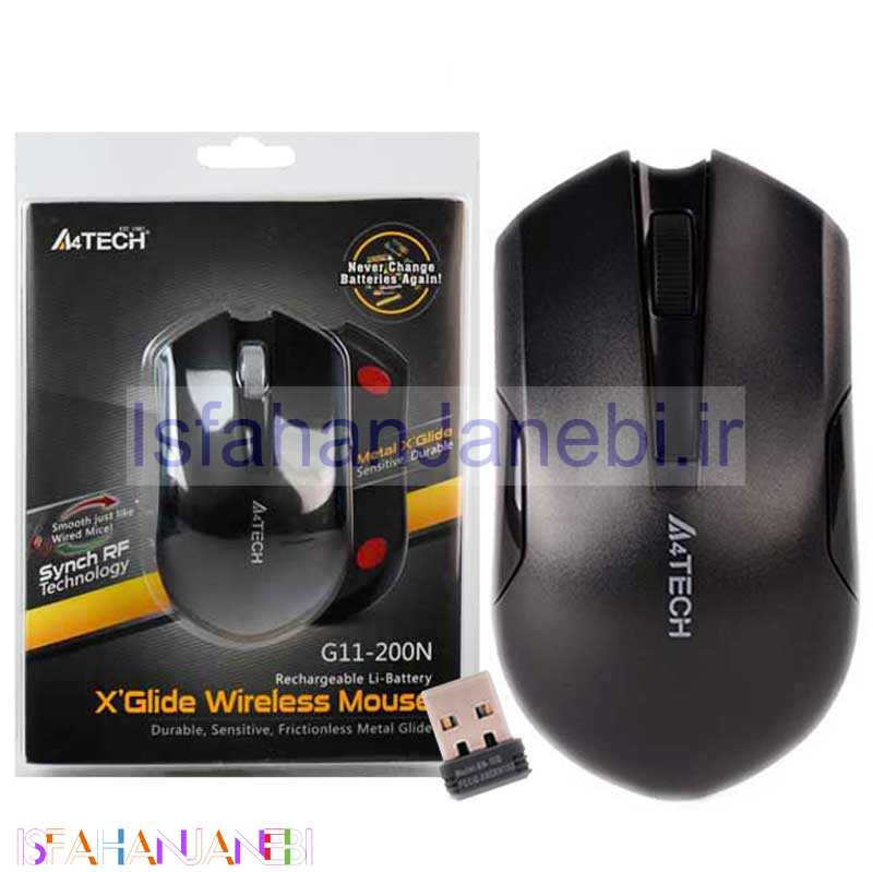 اصفهان جانبی-موس بی سیم A4TECH G11-200N
