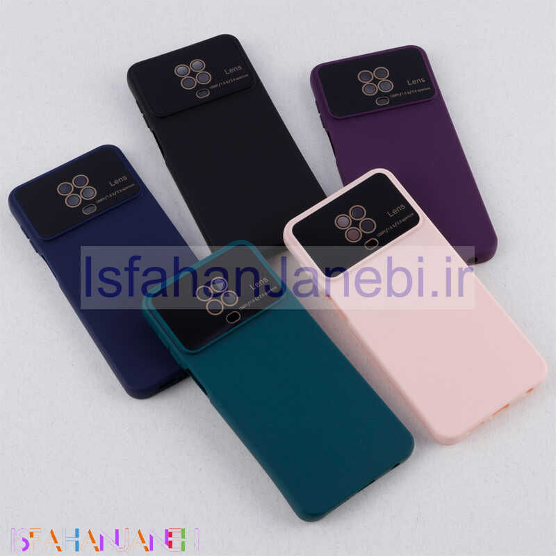 اصفهان جانبی-قاب سیلیکونی Lens Aperture محافظ لنزدار Xiaomi Redmi Note 9s / Note 9 Pro / Note 10 Lite
