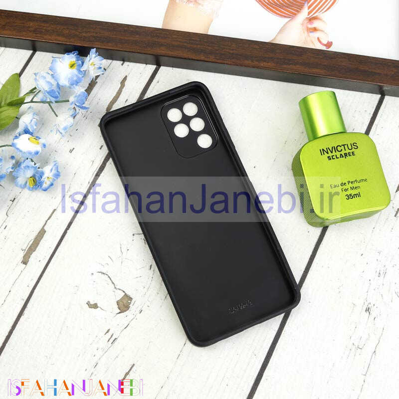 اصفهان جانبی-قاب طرحدار پشت گلسی محافظ لنزدار Samsung Galaxy A22 4G