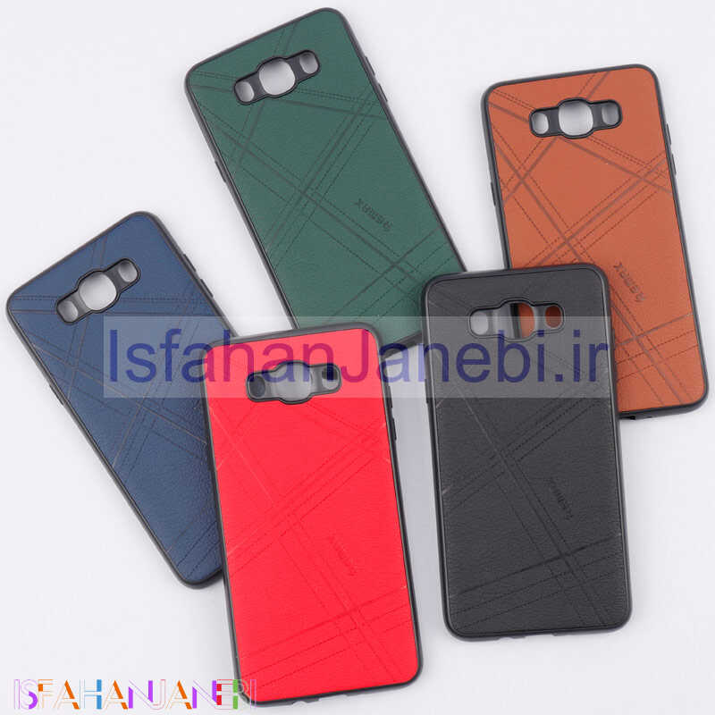 اصفهان جانبی-قاب چرمی Remax سامسونگ Galaxy J7 2016 محافظ لنزدار
