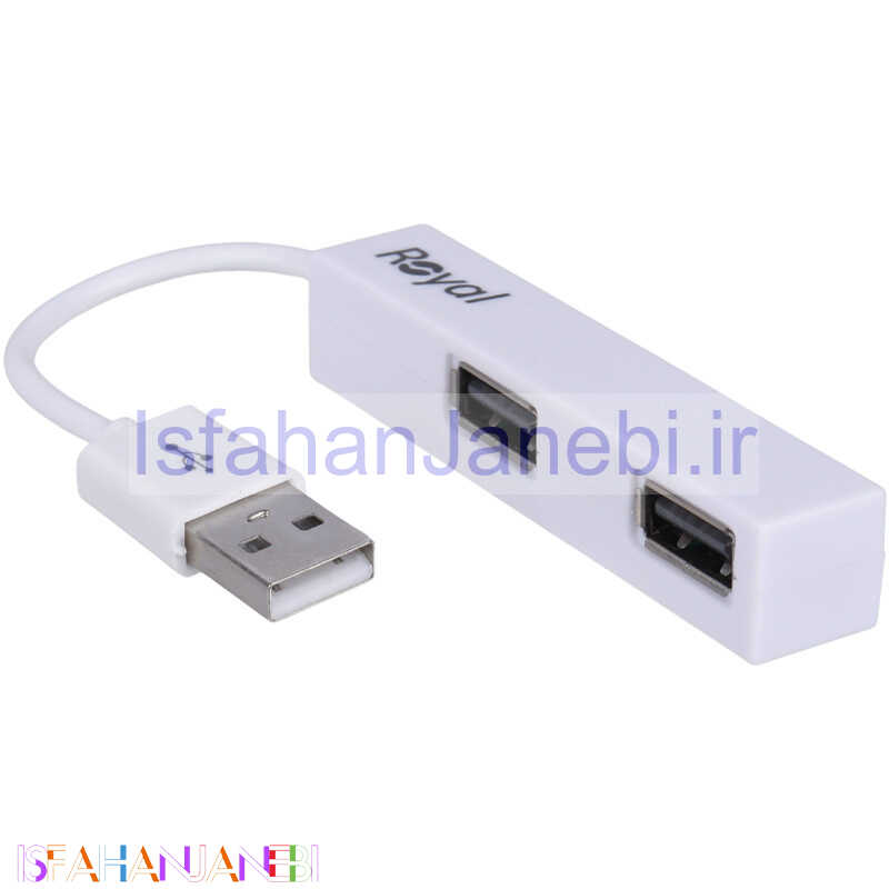 اصفهان جانبی-هاب 4 پورت USB2.0 رویال RH2-428