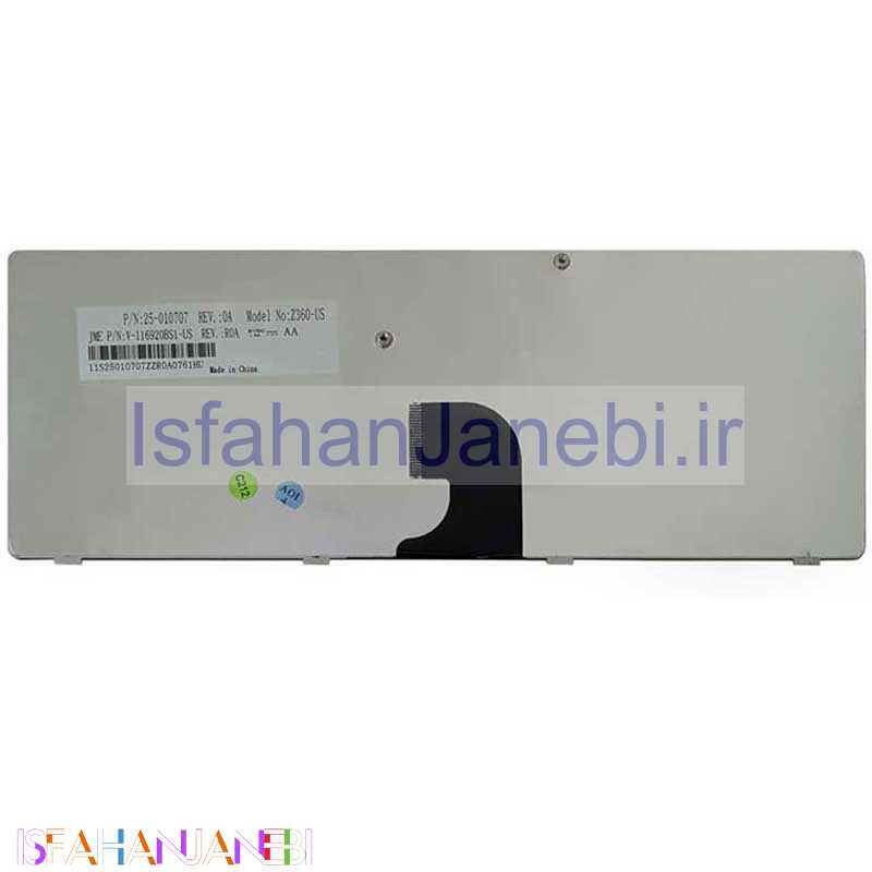 اصفهان جانبی-کیبورد Lenovo IdeaPad Z360 با فریم نقره ای - مشکی