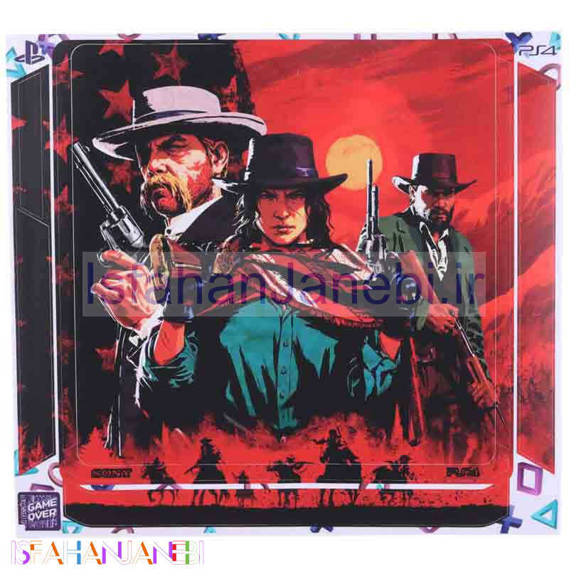 اصفهان جانبی-اسکین پلی استیشن 4 اسلیم طرح Red Dead Redemption 2 کد 3