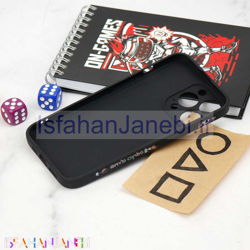 اصفهان جانبی-قاب سیلیکونی محافظ لنزدار طرح اسکویید گیم iPhone 13 Pro کد 9