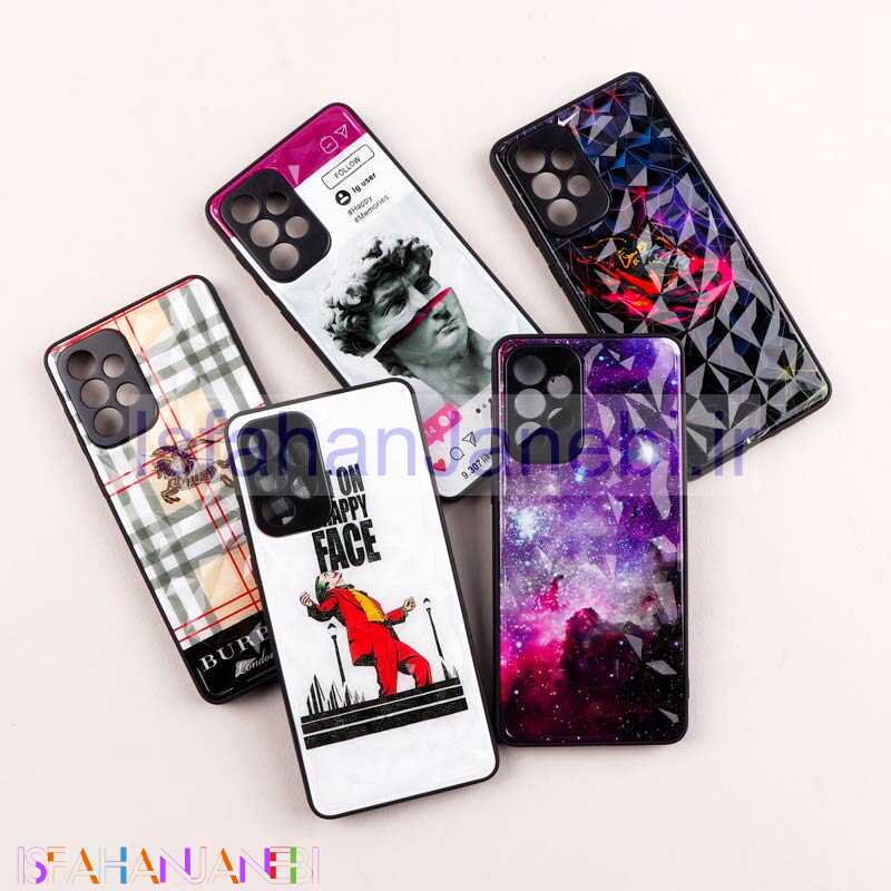 اصفهان جانبی-قاب طرحدار پشت برجسته محافظ لنزدار Samsung Galaxy A73