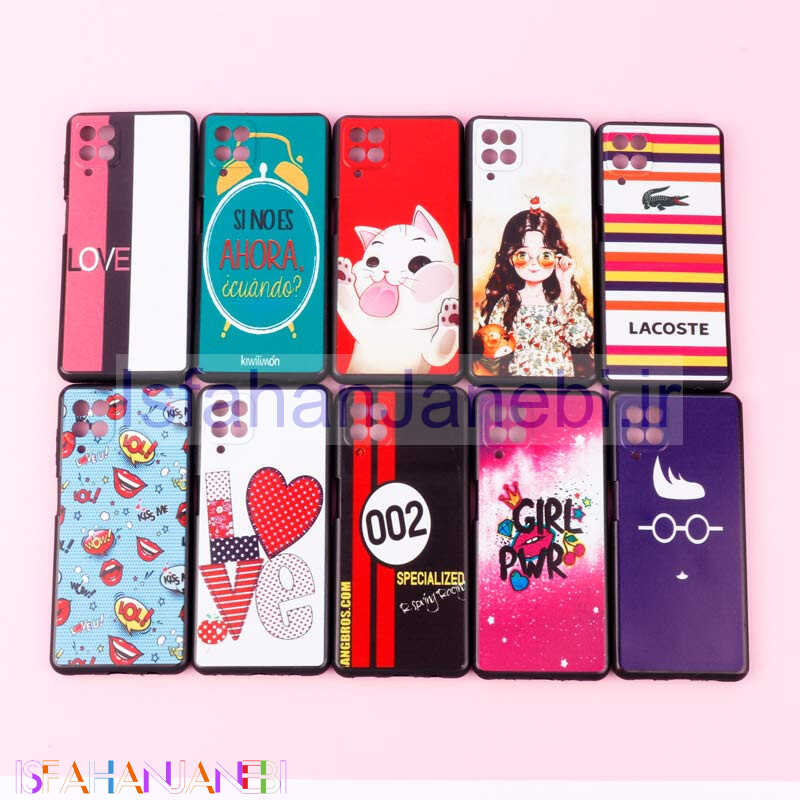 اصفهان جانبی-قاب دور ژله ای طرحدار دخترانه محافظ لنزدار ایرانی Samsung Galaxy A12