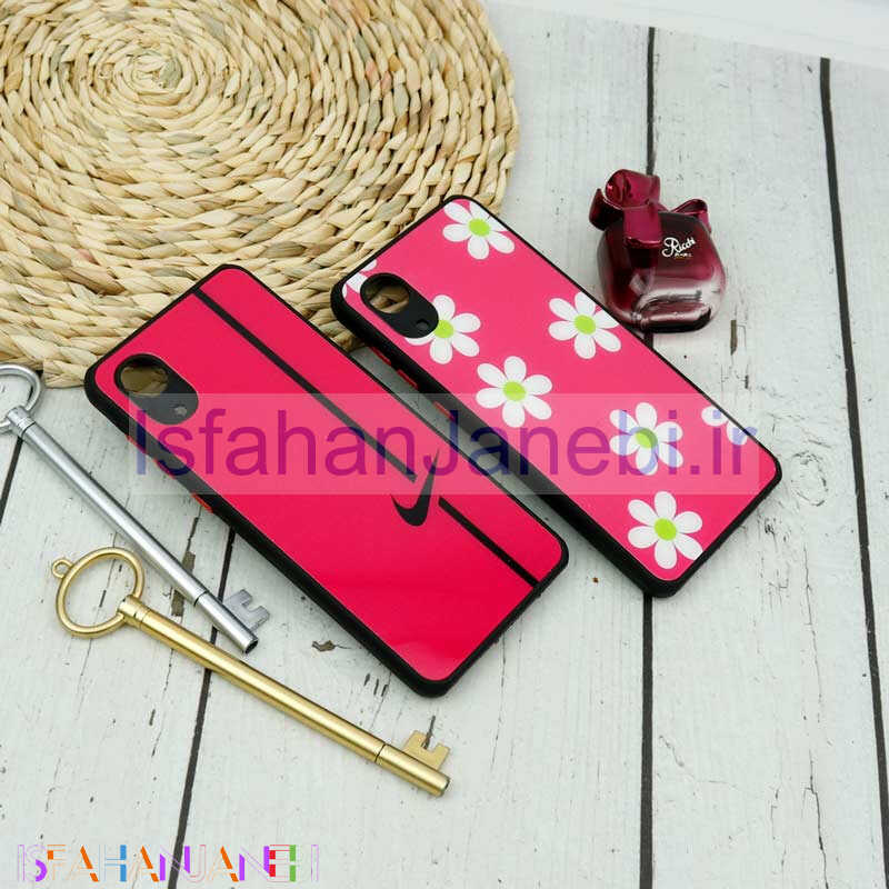 اصفهان جانبی-قاب محافظ لنزدار پشت گلسی طرحدار دخترونه Samsung Galaxy A03 Core