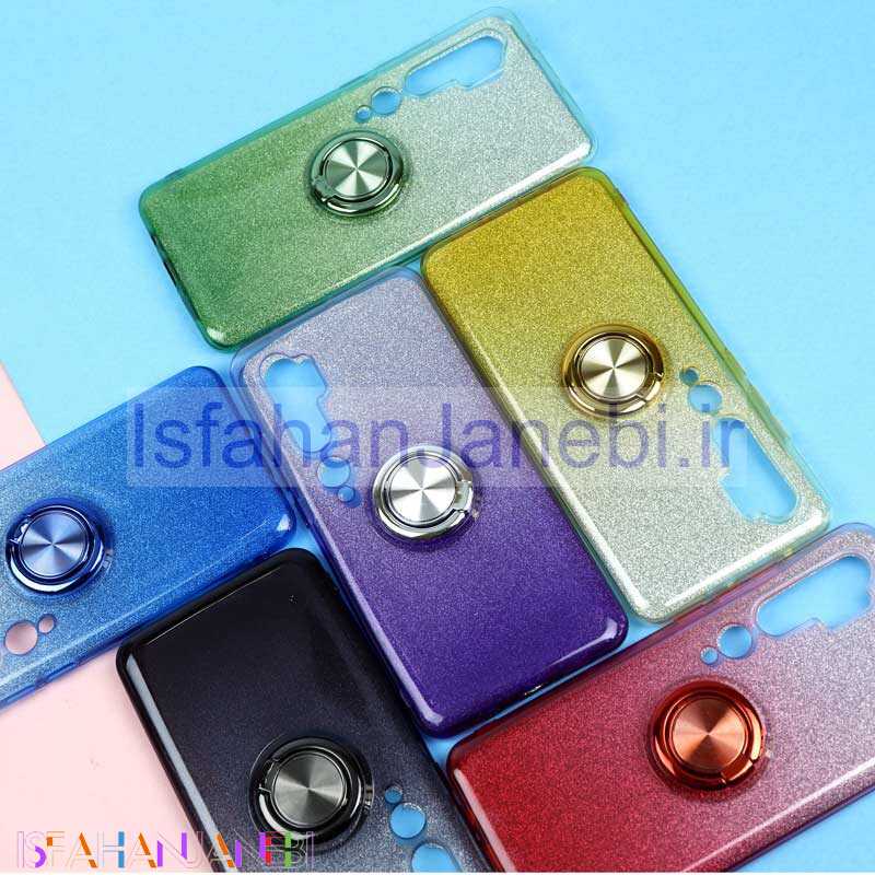 اصفهان جانبی-قاب شاینی هولدر دار Xiaomi Mi Note 10