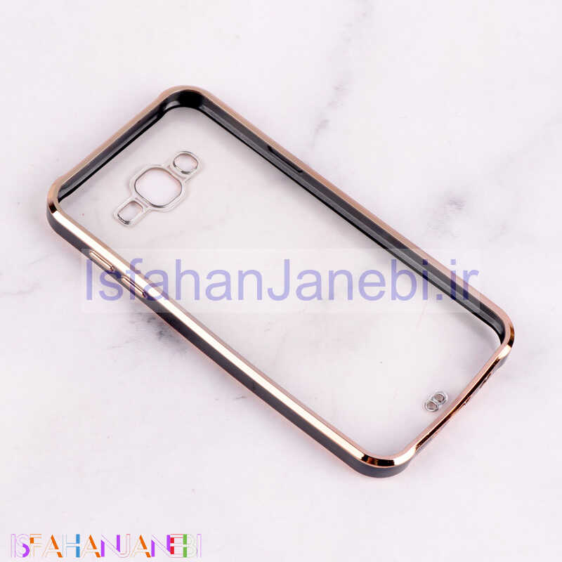 اصفهان جانبی-قاب Chrome دور طلایی محافظ لنزدار Samsung Galaxy J7