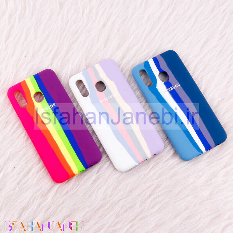 اصفهان جانبی-قاب سیلیکونی اورجینال رنگین کمانی Samsung Galaxy A20 / A30