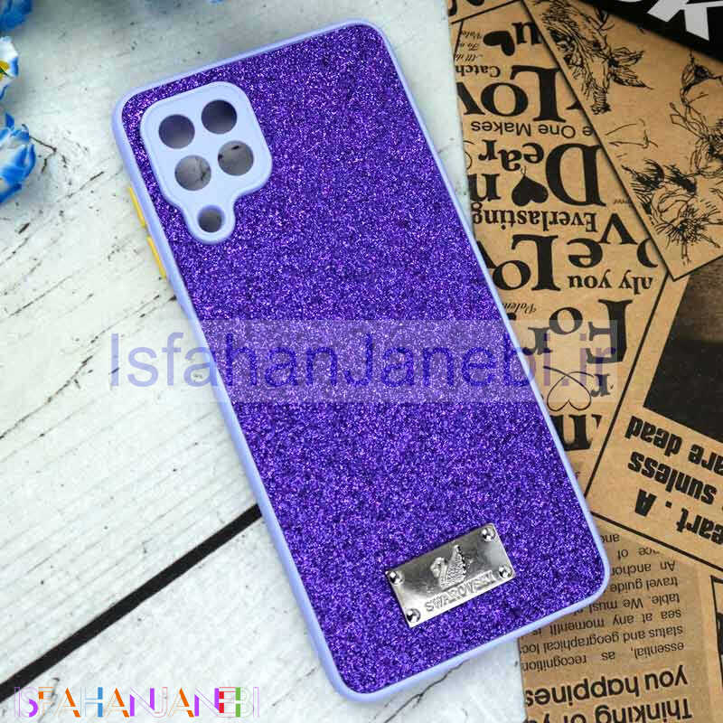 اصفهان جانبی-قاب شاینی Swarovski محافظ لنزدار Samsung Galaxy A22 4G