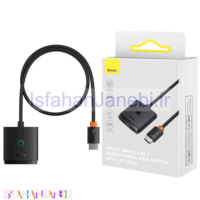 اصفهان جانبی-تبدیل 1 به 2 Baseus AirJoy Series B01331105111-01 HDMI