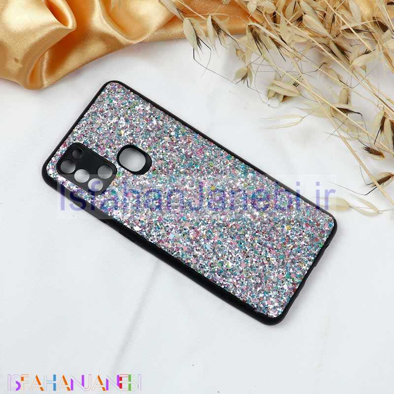 اصفهان جانبی-قاب چرم اکلیلی محافظ لنزدار Samsung A21s