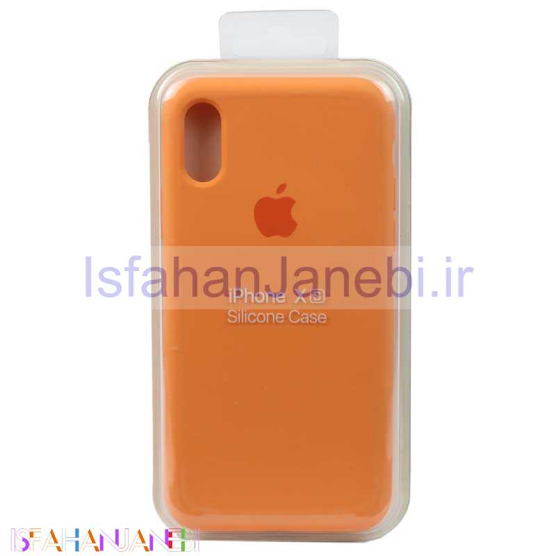 اصفهان جانبی-قاب سیلیکونی iPhone X/XS نارنجی