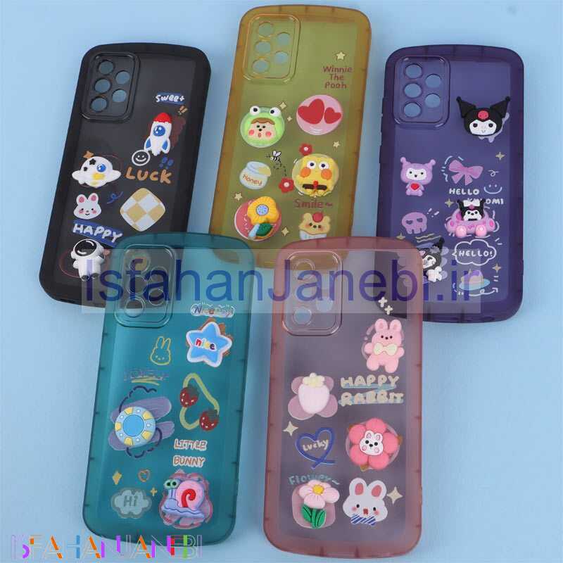 اصفهان جانبی-قاب Fashion Case سامسونگ Galaxy A52 / A52s عروسک برجسته محافظ لنزدار