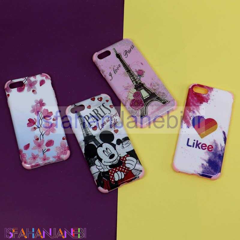 اصفهان جانبی-قاب فانتزی برجسته اکلیلی صورتی آیفون iPhone 7/8