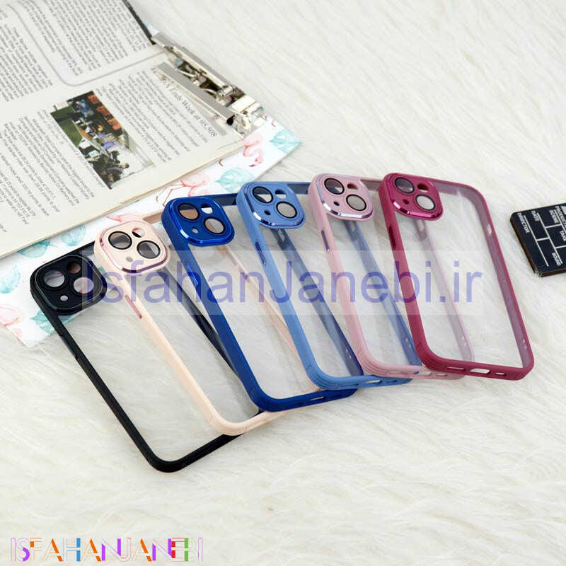 اصفهان جانبی-قاب ضد خش پشت شفاف محافظ لنزدار آیفون iPhone 13