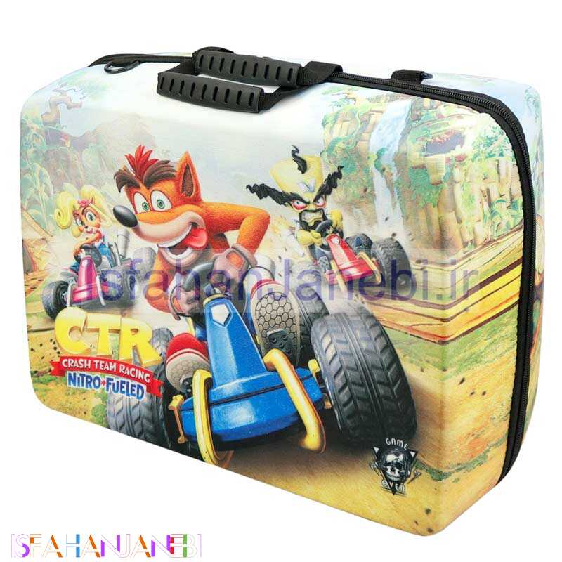 اصفهان جانبی-کیف کنسول بازی PS5 طرح Crash Team Racing