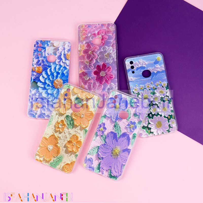 اصفهان جانبی-قاب ژله ای طرحدار گل برجسته محافظ لنزدار Samsung Galaxy A10s