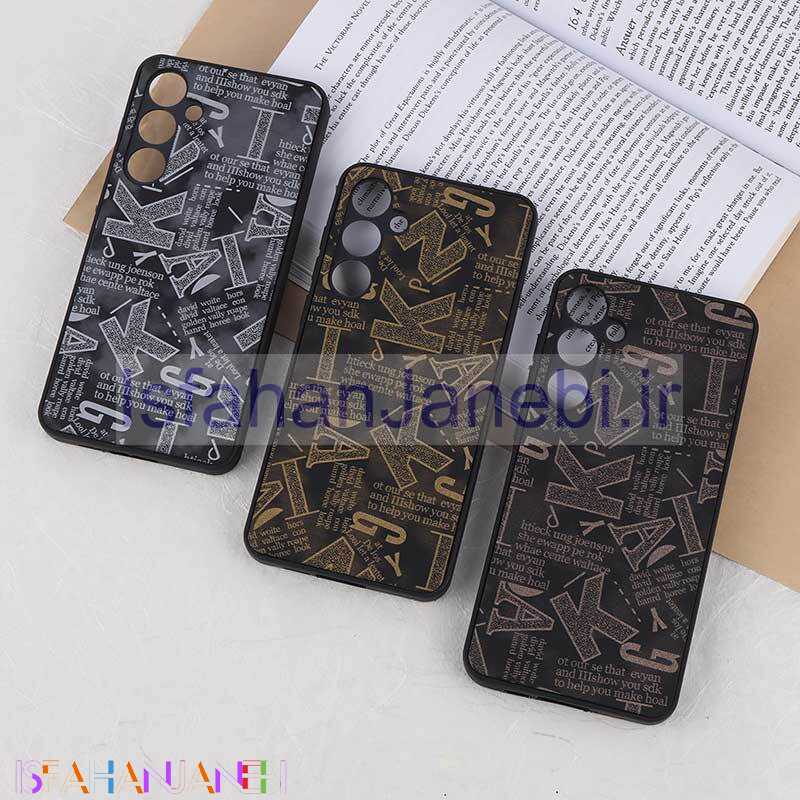 اصفهان جانبی-قاب PC سامسونگ Galaxy A55 محافظ لنزدار طرح لاتین