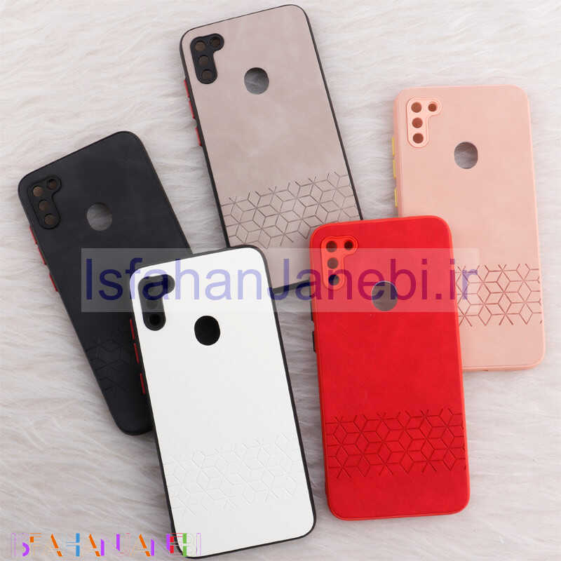 اصفهان جانبی-قاب چرمی طرحدار Smartphone محافظ لنزدار Samsung Galaxy A11 / M11