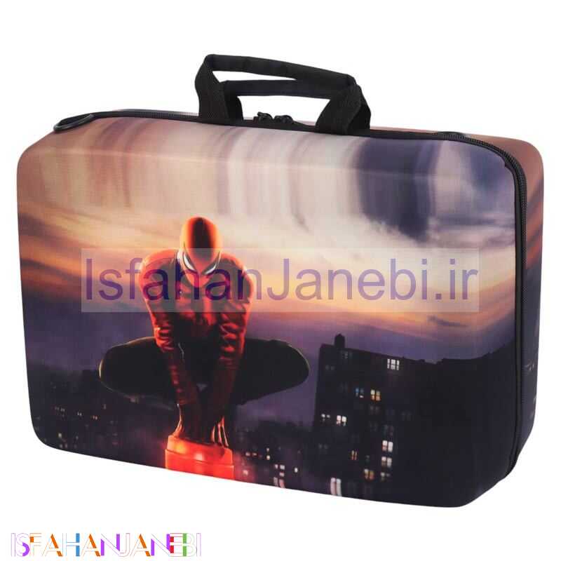 اصفهان جانبی-کیف کنسول بازی PS5 Slim طرح Spider Man کد 8