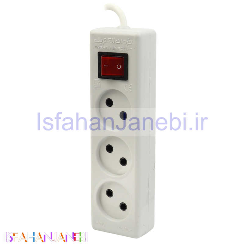 اصفهان جانبی-چند راهی 3 خانه برق Farhan Electric F333 با کابل 1٫8 متری
