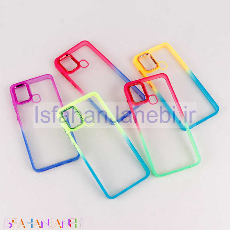 اصفهان جانبی-قاب PC شفاف متال ایرون دو رنگ Samsung Galaxy A21s