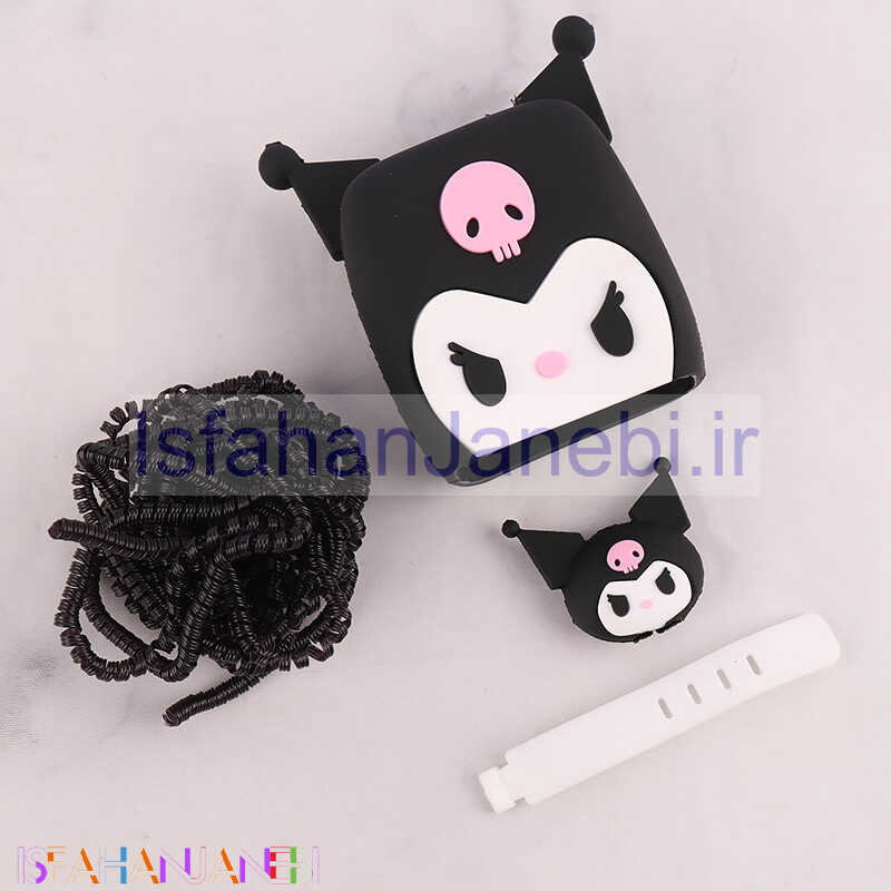 اصفهان جانبی-ست محافظ کابل و کلگی شارژر شیائومی 33 وات طرح Kuromi