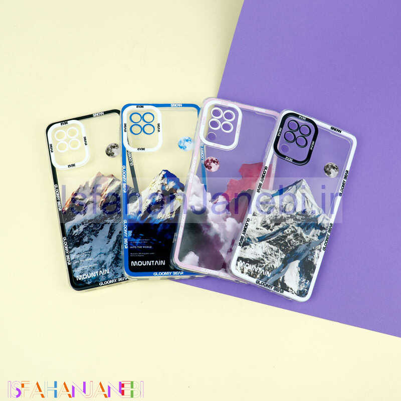 اصفهان جانبی-قاب ژله ای شفاف طرح کوهستان محافظ لنزدار Samsung Galaxy A22 4G