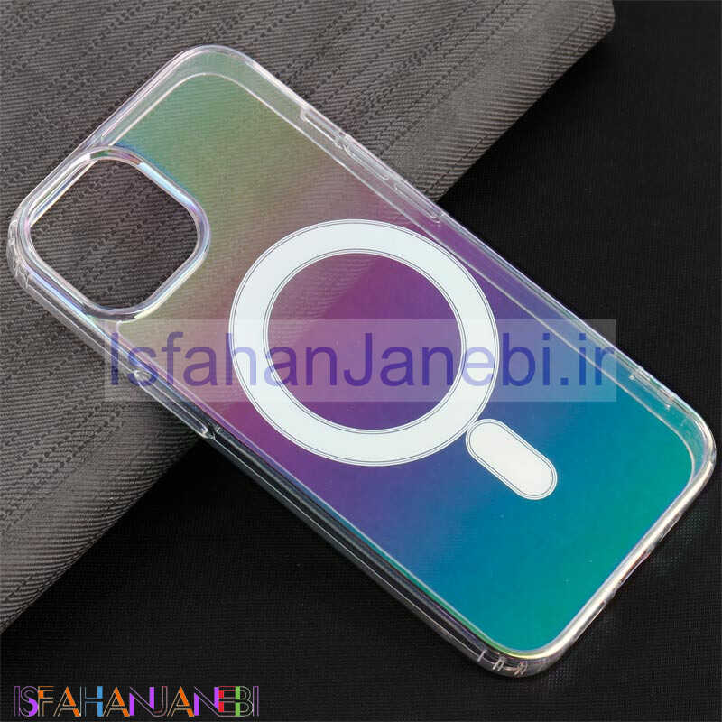 اصفهان جانبی-قاب PC شفاف هولوگرامی Keliluo مگ سیف iPhone 13