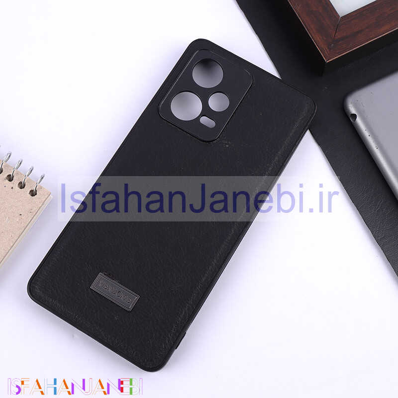 اصفهان جانبی-قاب چرمی Vendome شیائومی Redmi Note 12 Pro 5G محافظ لنزدار