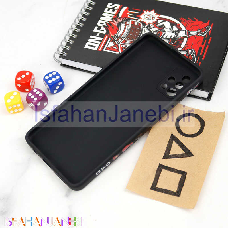 اصفهان جانبی-قاب سیلیکونی محافظ لنزدار طرح اسکویید گیم Samsung Galaxy A51 کد 12