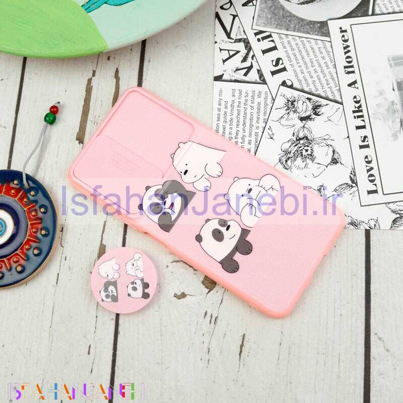 اصفهان جانبی-قاب طرحدار محافظ لنزدار کشویی + پاپ سوکت Xiaomi Mi 11 Lite سری D