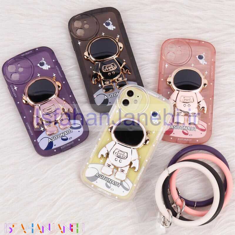 اصفهان جانبی-قاب استند آدمکی محافظ لنزدار + آویز دستی iPhone 11